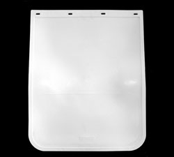 MUDFLAP WHITE 30IN DROP X 24IN WIDE