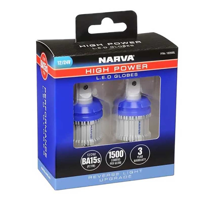 12/24V BA15S P21W LED GLOBES X2