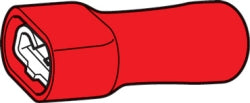 BLADE TERMINAL PACK FEMALE RED 6.3MM