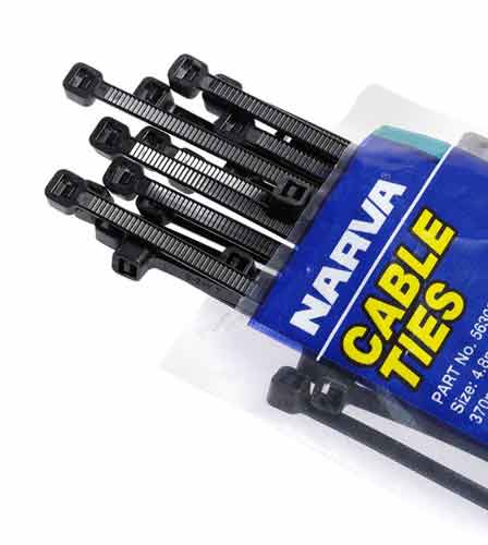CABLE TIES BLACK 8IN X 100 PC