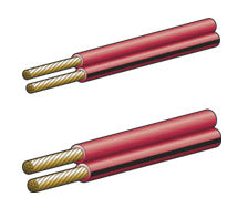 15A RED FIGURE 8 4MM CABLE 30M
