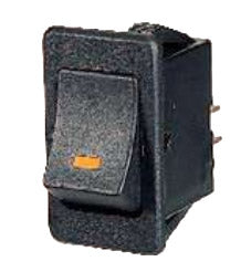 ROCKER SWITCH WITH AMBER LED 12V