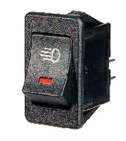 ROCKER SWITCH WITH RED LED 12V