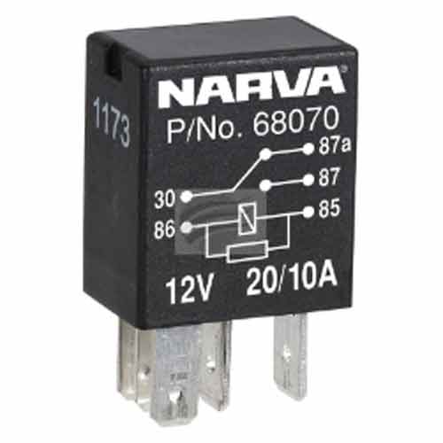MICRO RELAY 12V 20/10A TO SUIT KENWORTH