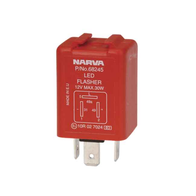 ELECTRONIC FLASHER 12V 3 PIN LED