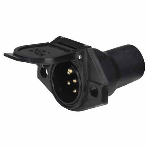 PLUG 7 PIN H/DUTY PLASTIC WITH BOOT