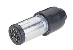 7 PIN SMALL ROUND METAL TRAILER PLUG