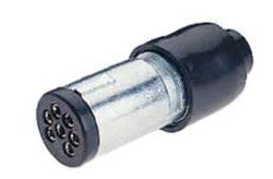 7 PIN SMALL ROUND METAL TRAILER PLUG