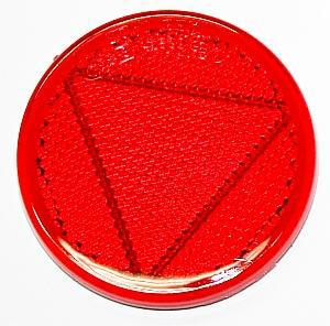 REFLECTOR ADHESIVE 65MM RED