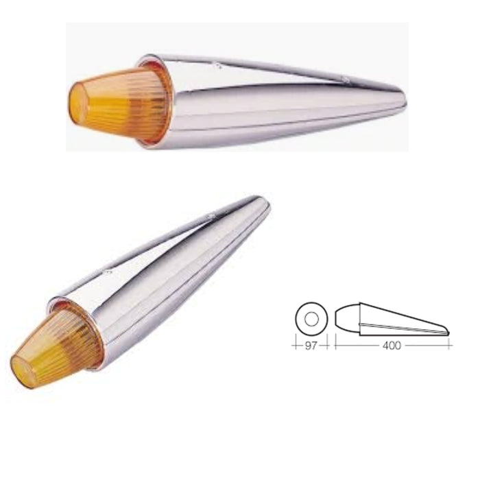 EXTERNAL CAB LAMP TORPEDO SHAPE AMBER