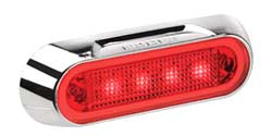 NARVA LED RED MARKER CHROME 10-30W