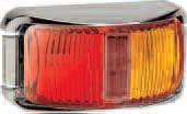 NARVA LED SIDE MARKER RED/AMBER CHROME