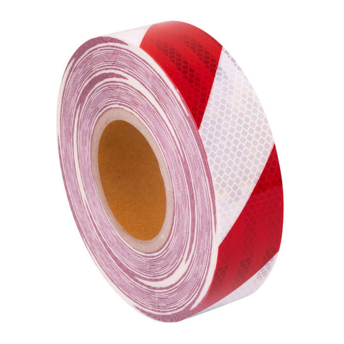 REFLECTIVE PRISMATIC TAPE RED/WH PER M