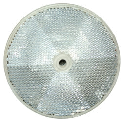 REFLECTOR WITH CENTRE HOLE 80MM WHITE