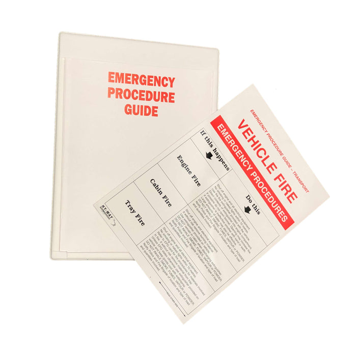 EPG HOLDER HARD BACK WHITE VINYL & CARD