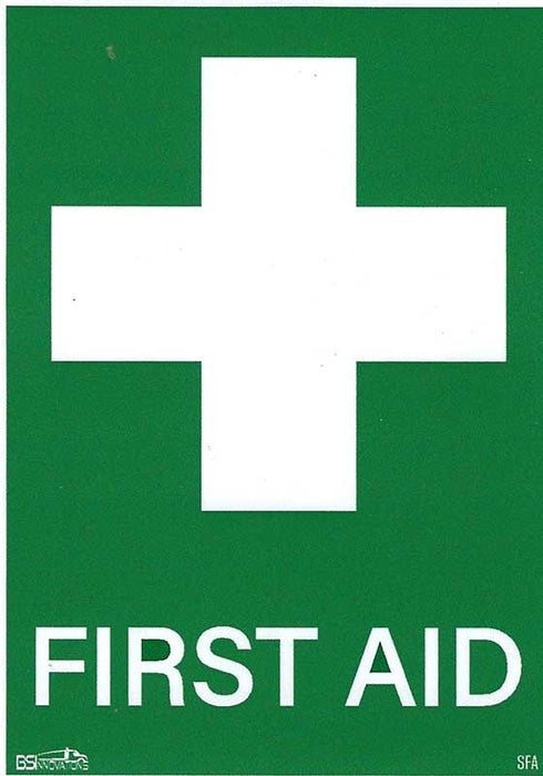 STICKER FIRST AID 125MM X 90MM