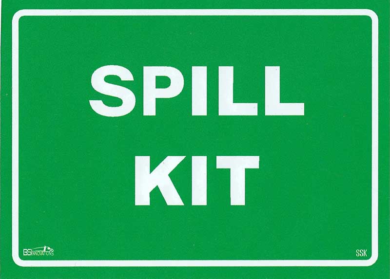 STICKER SPILL KIT 125MM X 90MM