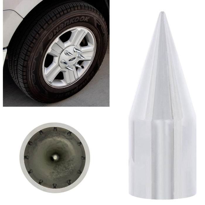 NUT COVER CHROME PLASTIC SPIKE 21MM