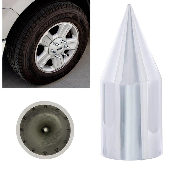 NUT COVER CHROME PLASTIC SPIKE 21MM