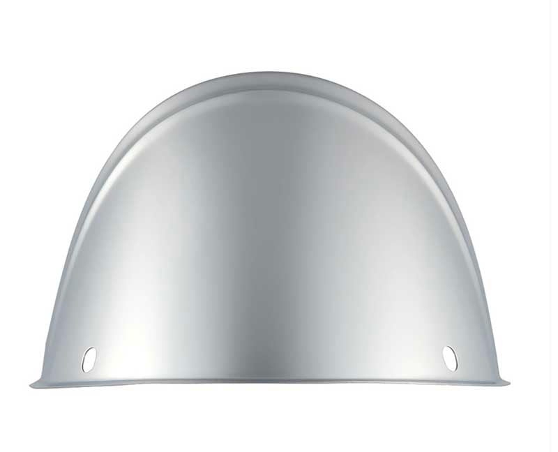 HEADLAMP DROP VISOR STAINLESS STEEL 7IN