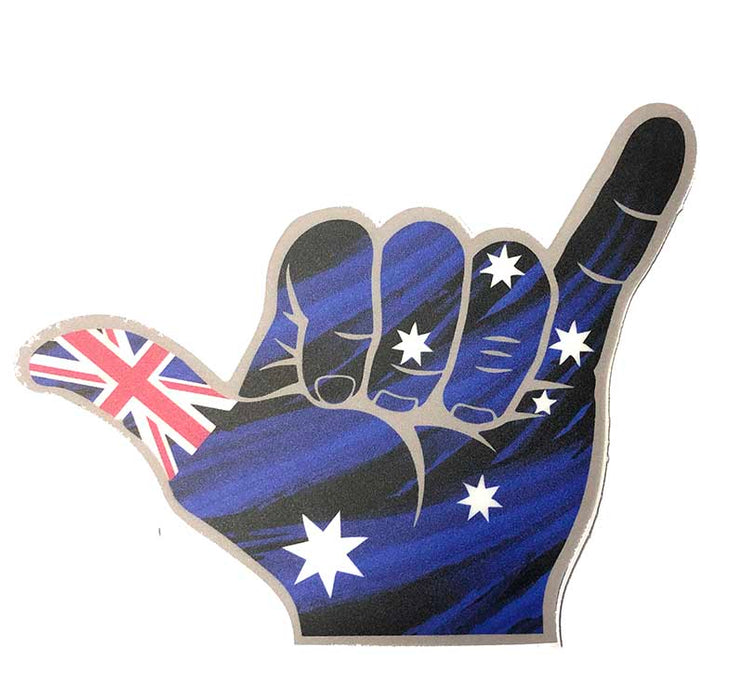 GNARLY SHAKA HAND DECAL L/H AUSTRALIA