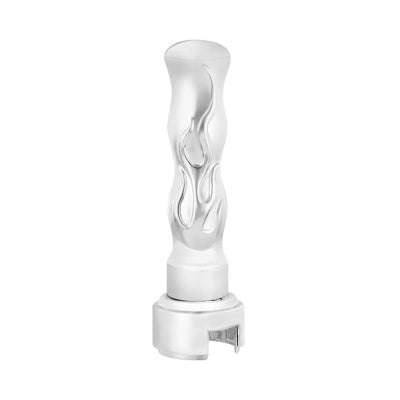 CHROME GEAR SHIFT KNOB FLAME