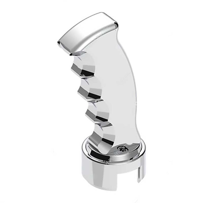 CHROME GEAR SHIFT KNOB PISTOL GRIP