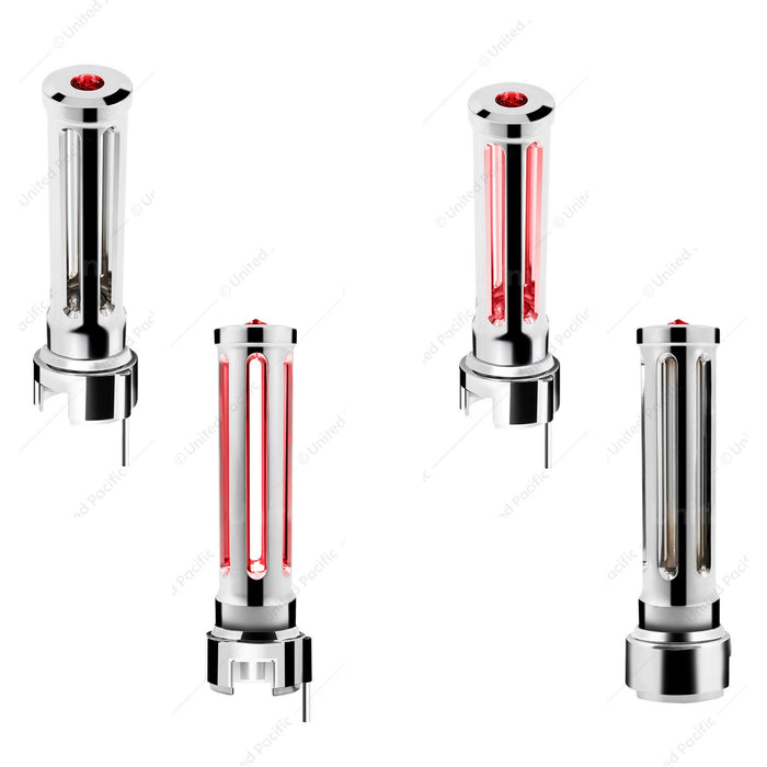 CHROME GEARSHIFT KNOB SONOMA RED